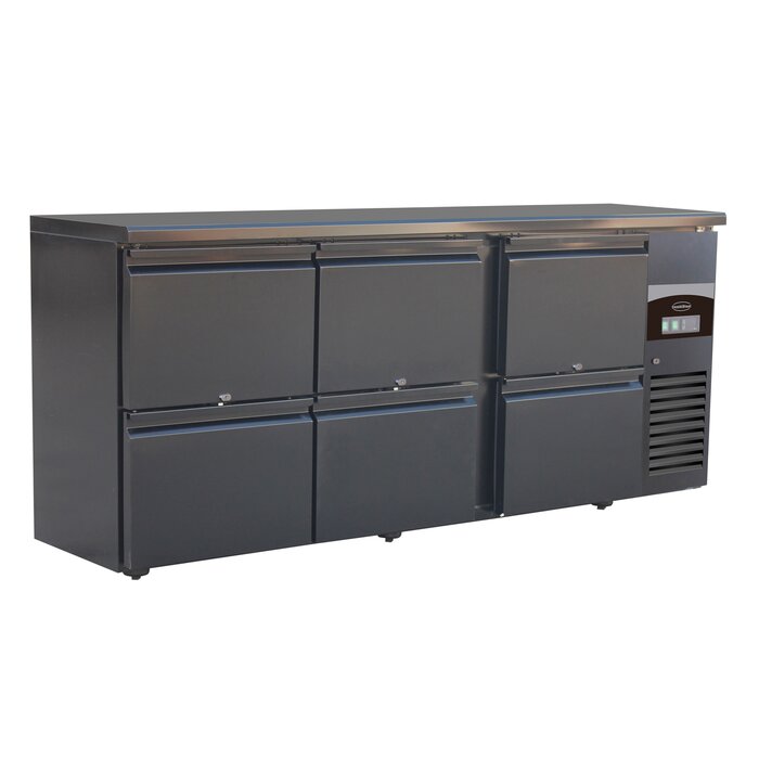 Combisteel Barkoeler zwart 6 laden