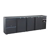 Combisteel Barkoeler zwart 3 deurs 2 laden