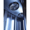 Combisteel Koelkast 3 glasdeuren zwart nap-1200 ht - met deurverwarming