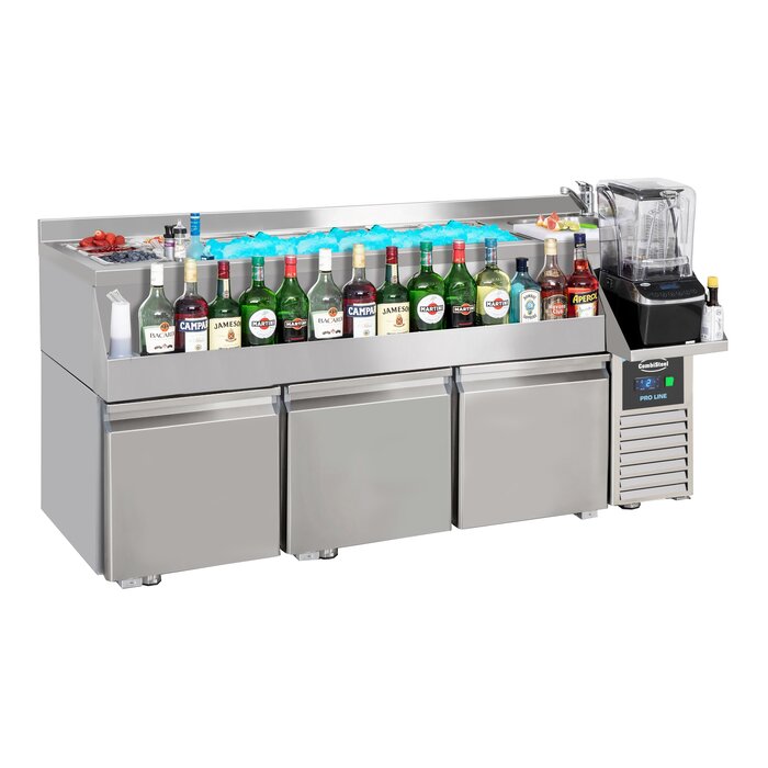 Combisteel Koelwerkbank 3 deuren met cocktail bar station – art. 7489.6005