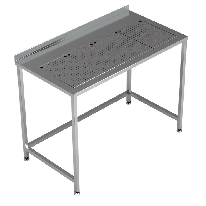 Combisteel Werktafel met geïntegreerde lekbak 1200x650