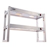 Combisteel Etagere halogeen verwarmd 2 niveaus 900 demontabel
