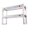 Combisteel Etagere halogeen verwarmd 2 niveaus 900 demontabel