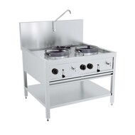 Gas woktafel 2x17kw + 1x9kw