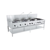 GAS WOKTAFEL 4X17kW + 3X9kW