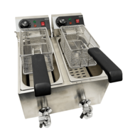 Elektrische tafelfriteuse 2x4 l