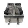 Combisteel Elektrische tafelfriteuse 2x4 l