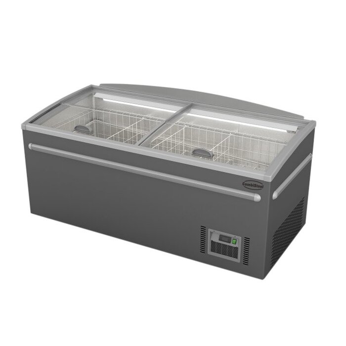 Combisteel Supermarkt vrieskist grijs kop element automatische ontdooiing