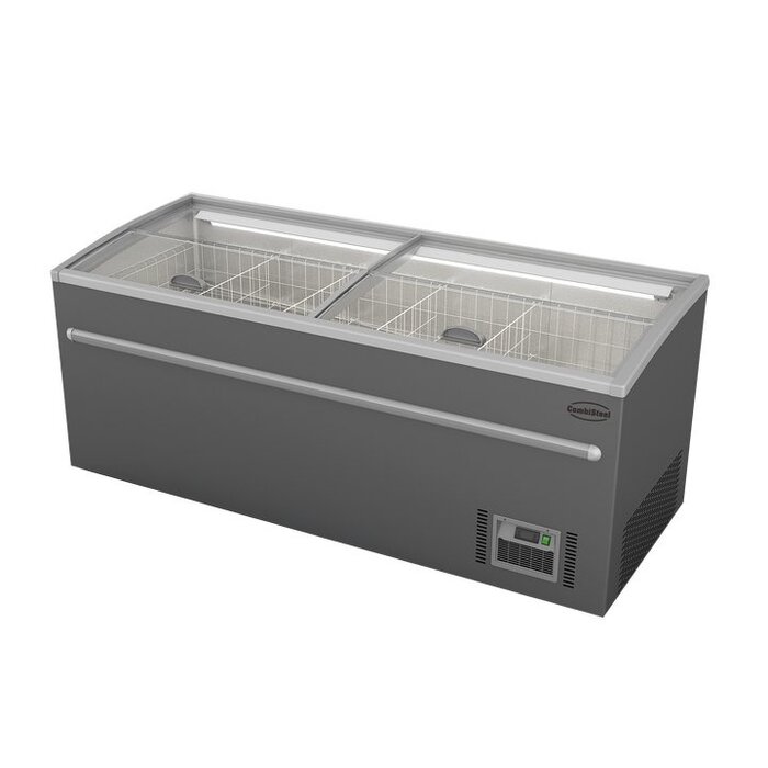 Combisteel Supermarkt vrieskist grijs 2100 automatische ontdooiing
