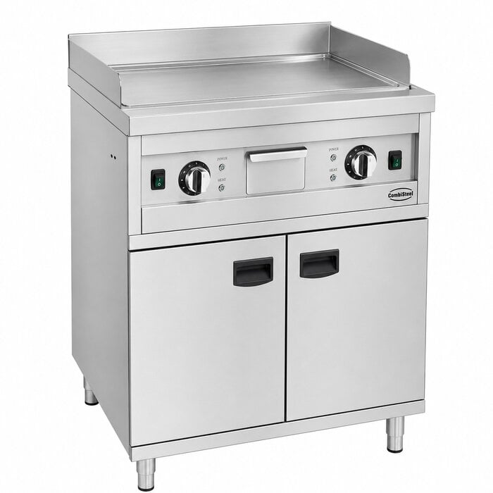 Combisteel Entry 700 bakplaat elektrisch chroom dubbel