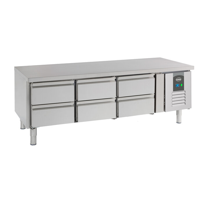 Combisteel Koelwerkbank 650 hoog 6 laden
