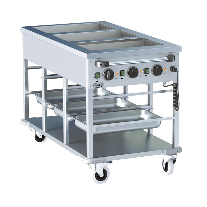 Combisteel Bain-marie trolley 3/1