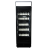 Combisteel Drankenkoelkast 1 glasdeur zwart met lichtbak sve-450 blc