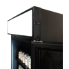 Combisteel Drankenkoelkast 1 glasdeur zwart met lichtbak sve-450 blc