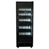 Combisteel Drankenkoelkast 1 glasdeur zwart sve-450 bl