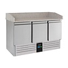Combisteel Pizzawerkbank 3 deuren energy line uitgevoerd met verdamper
