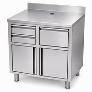 RVS koffie werktafel 1000x600x1150