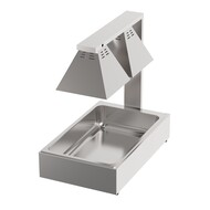 Warmhoudlamp 2 lampen met gn1/1