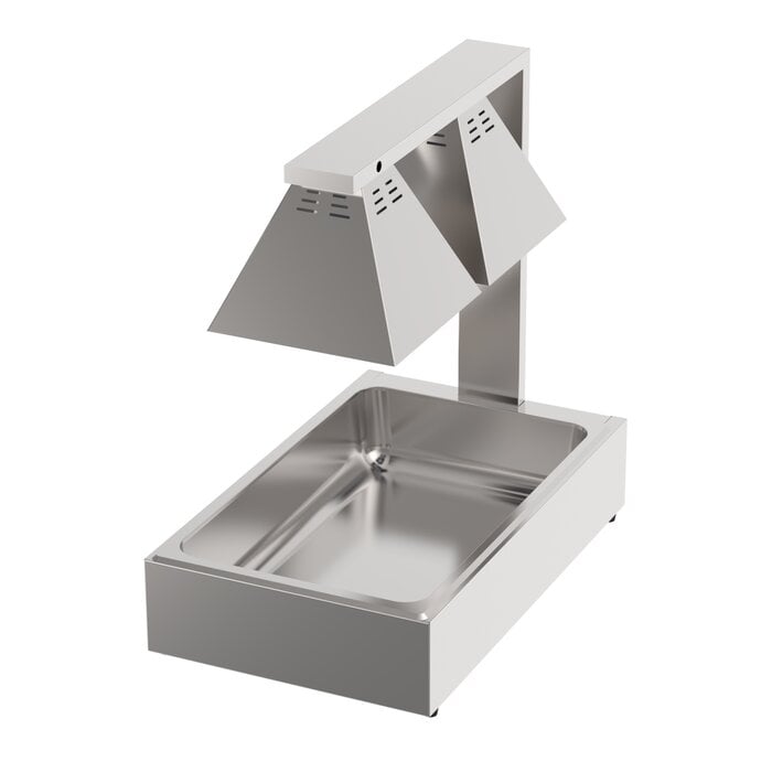 Combisteel Warmhoudlamp 2 lampen met gn1/1