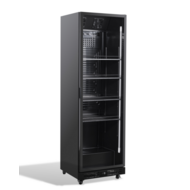 Koelkast 1 glasdeur zwart nap-360