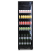 Combisteel Koelkast 1 glasdeur zwart nap-360