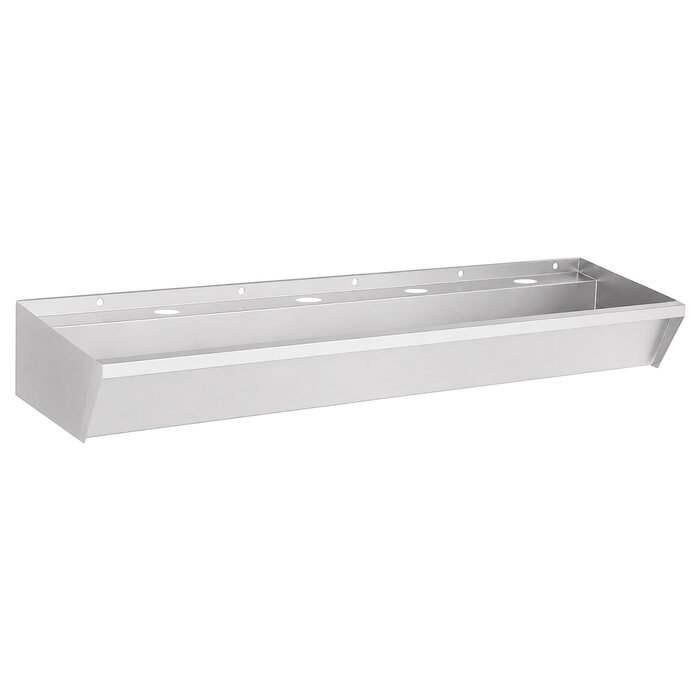 Combisteel Wasbak RVS 4 kranen 1800x360x135mm