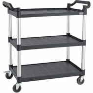 Serveerwagen demontabel 3 bladen open