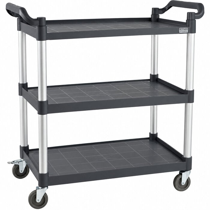 Combisteel Serveerwagen demontabel 3 bladen open