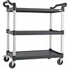 Combisteel Serveerwagen demontabel 3 bladen open