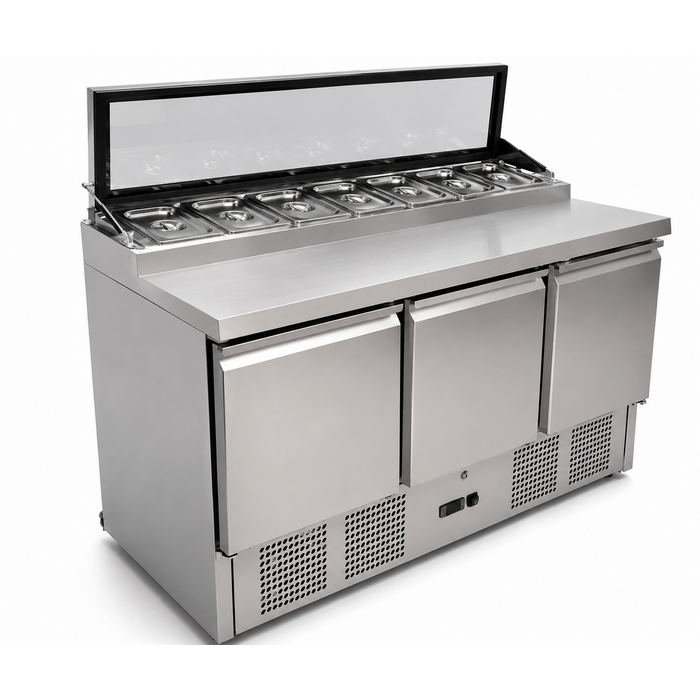 Combisteel SALADETTE 3 DEUREN 7x1/4 GN PAN