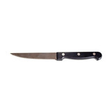 Steakmes zwart handvat 23 cm – per 6 stuks