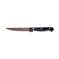 Steakmes zwart handvat 23 cm – per 6 stuks