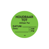 Makkelijk verwijderbare sticker 'houdbaar tot' 500/rol