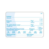Volledig oplosbare sticker met schrijfvlak 250/rol