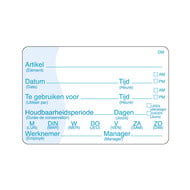 Volledig oplosbare sticker met schrijfvlak 250/rol