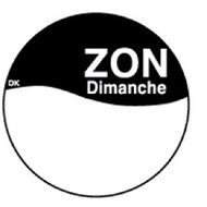 Permanente sticker m/schrijfvlak zondag 19 mm 1000/rol – per 12 stuks