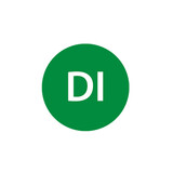 Afwasbare sticker dinsdag 19 mm 500/rol – per 12 stuks