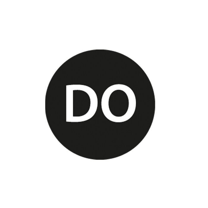 Stylepoint Afwasbare sticker donderdag 19 mm 500/rol – per 12 stuks