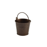 Gegalvaniseerd stalen serveeremmer gehamerd koper 10 cm – per 10 stuks