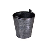 Gegalvaniseerd stalen serveeremmer gehamerd zilver 10 cm – per 10 stuks