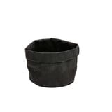 Broodmand papier wasbaar zwart 13 x 13 x 15 cm – per 12 stuks