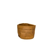 Broodmand papier wasbaar bruin 13 x 13 x 15 cm – per 12 stuks
