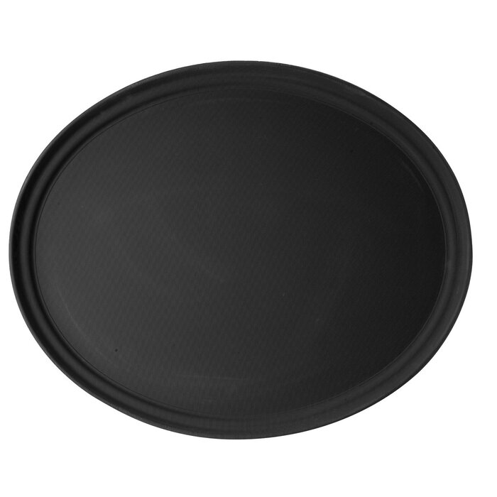 Stylepoint Cambro ovaal dienblad anti-slip zwart 56x68,5cm