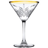 Timeless golden touch martini glas 230ml – per 4 stuks