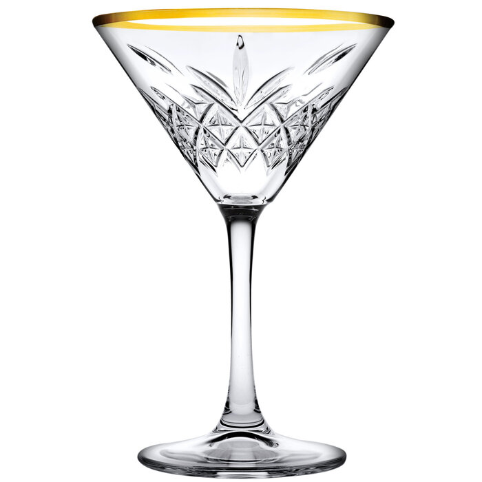 Stylepoint Timeless golden touch martini glas 230ml – per 4 stuks