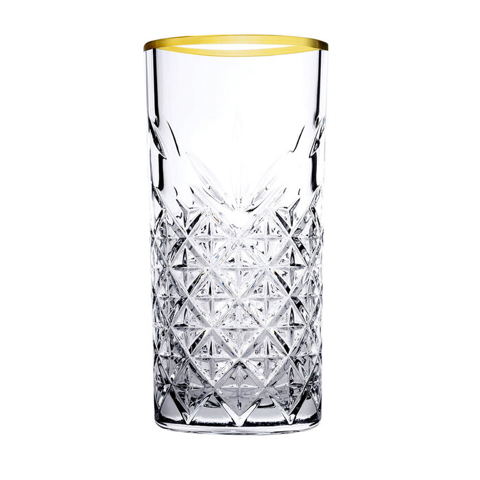 Stylepoint Timeless golden touch longdrink glas 450ml – per 4 stuks