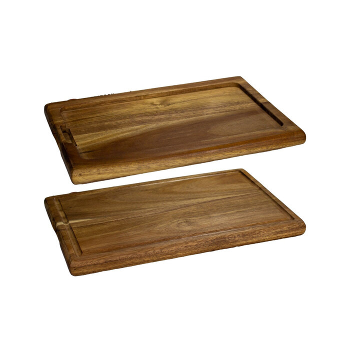 Stylepoint Plank acacia met inlay rechthoekig 29 x 20 x 2 cm – per 12 stuks