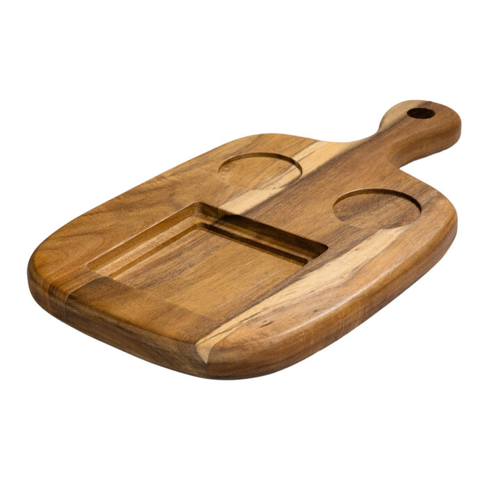 Stylepoint Plank acacia BBQ M met 2 inlays en handvat 36 x 20 x 2 cm – per 12 stuks
