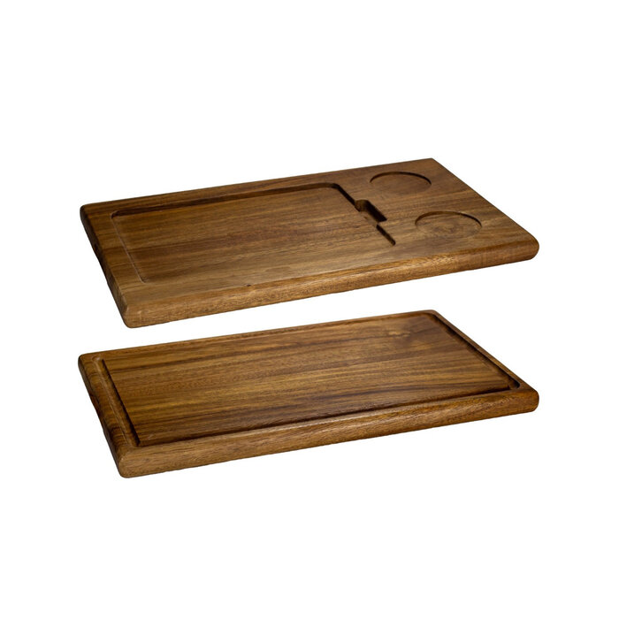 Stylepoint Plank acacia met 2 inlays rechthoekig 39 x 20 x 2 cm – per 12 stuks