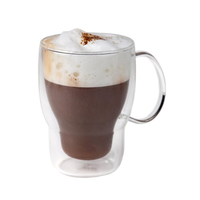 Stylepoint Op Bestelling: Koffie-theeglas dubbelwandig 400 ml – per 6 stuks